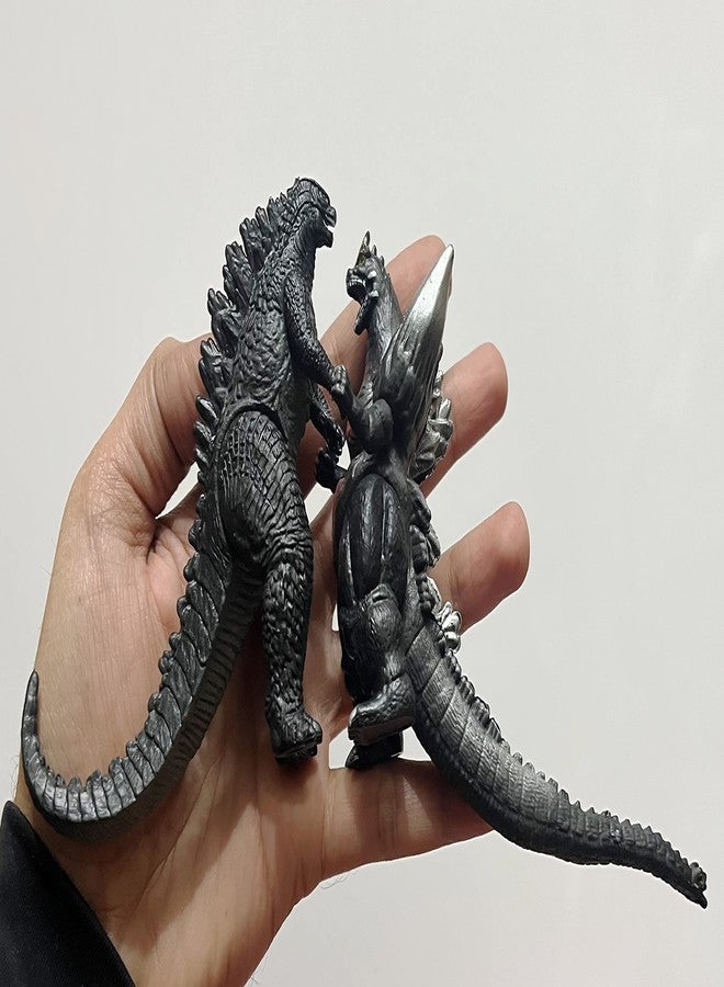 De-Lite™ Action Figures Soft Touch Vinyl Plastic Collectible Model Toys… (SpaceGodzilla & JuniorGodzilla, 2 Pieces Pack, Mini Small Size - 7cm) - Image 2
